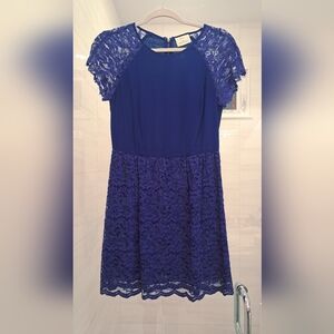 Pins & Needles Royal Blue Lace Dress